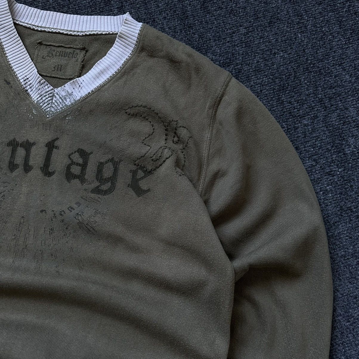 Le Grande Bleu (L.G.B.) VTG Knit V Neck Sweater Vintage Green Y2K 00s Size M Grunge Size US M / EU 48-50 / 2 - 10 Thumbnail