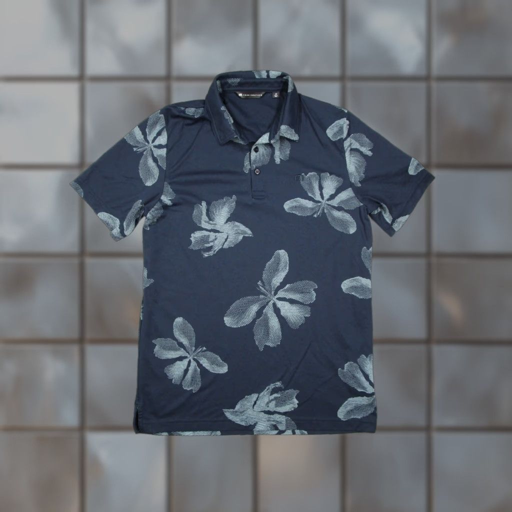 TravisMathew Travis Mathew Shirt Mens Medium Blue Floral Tropical Tour Santa Ana Country Club Size US M / EU 48-50 / 2 - 1 Thumbnail