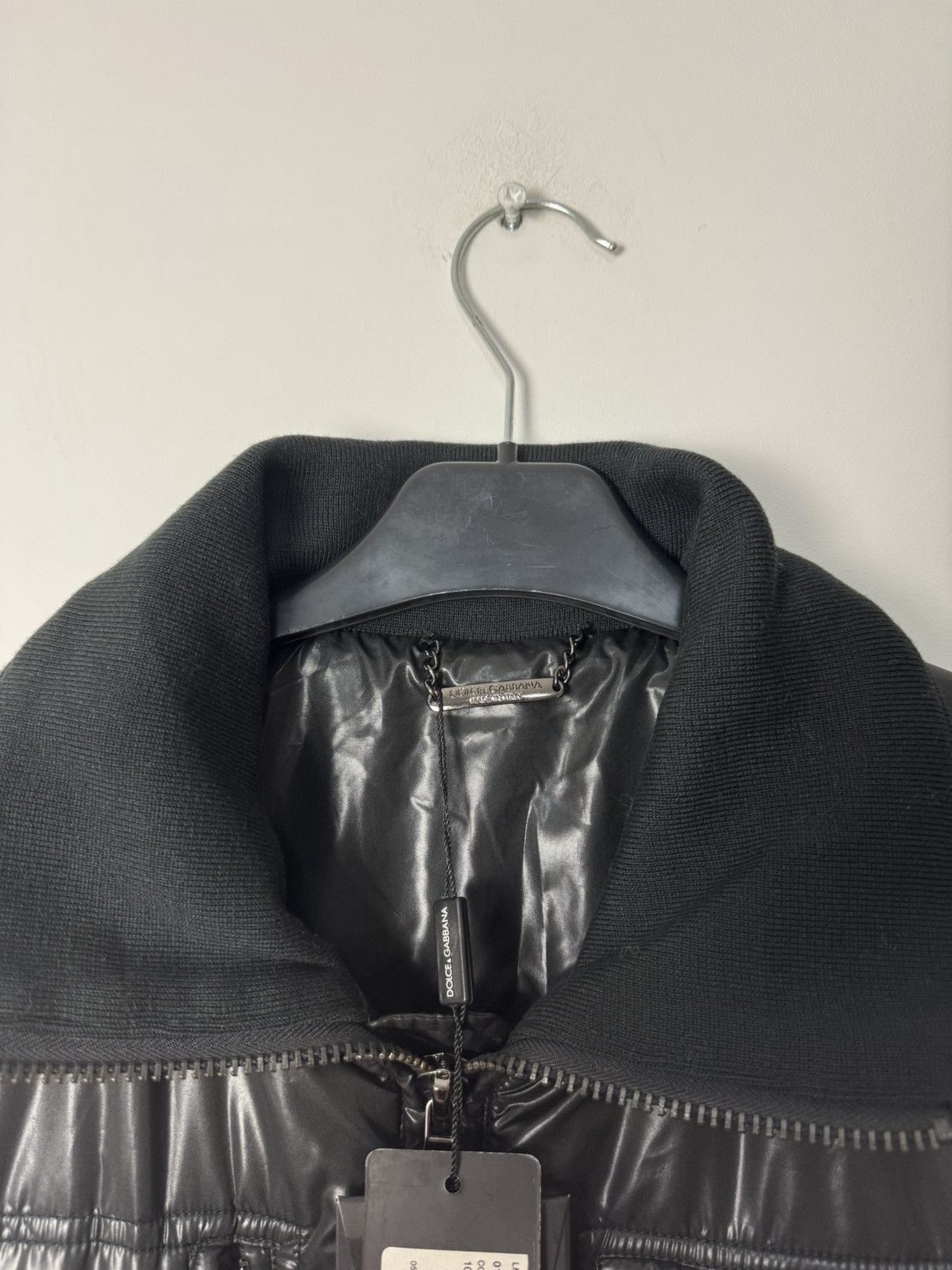 Dolce & Gabbana BNWT Dolce & Gabbana Coated Multi-Pocket Bomber Jacket Black Size US M / EU 48-50 / 2 - 9 Thumbnail
