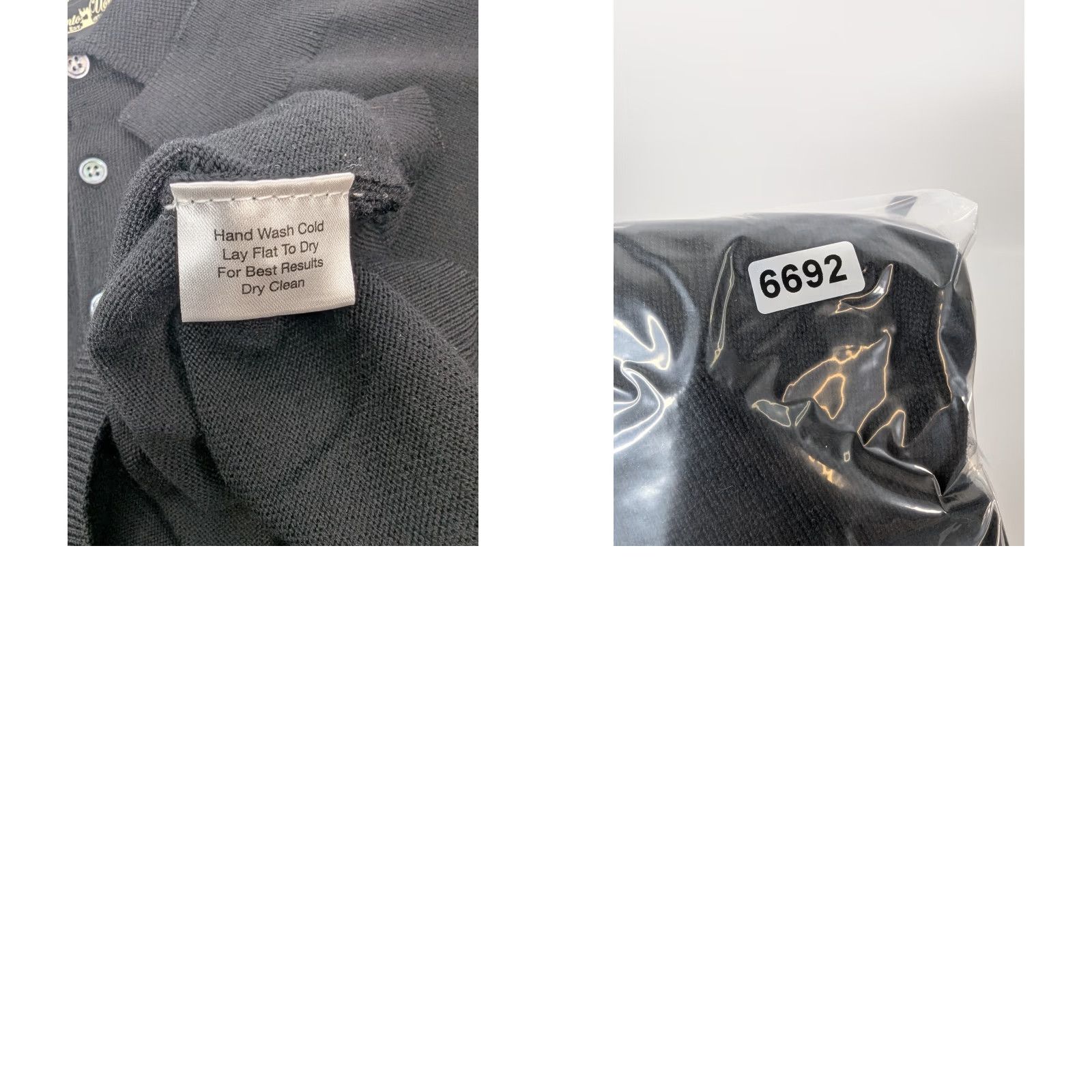 Pronto Uomo VINTAGE Pronto Uomo Extra Fine Merino Wool Long Sleeve Polo Sweater Mens XL Black Preppy Size US XL / EU 56 / 4 - 8 Thumbnail