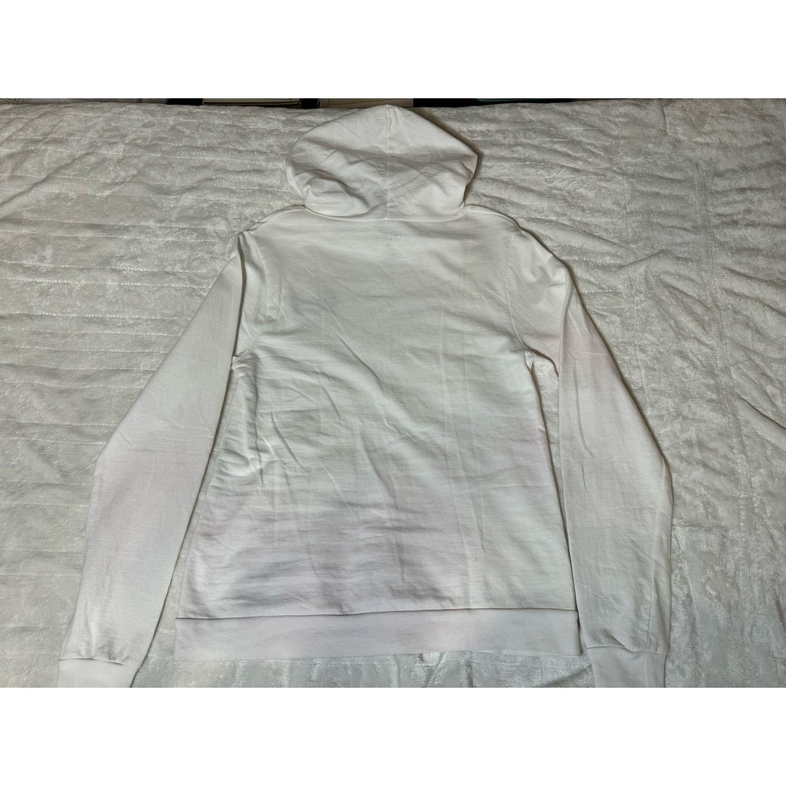 Unknown London On Fire White Hoodie Pullover Jacket Women Size M USED Size M / US 6-8 / IT 42-44 - 6 Thumbnail