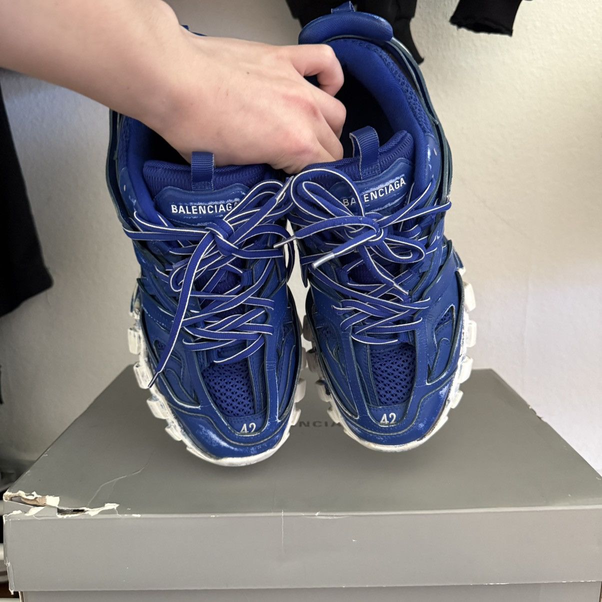 Balenciaga SOLD OUT ❌❌❌❌❌Balenciaga Track Faded Blue Size US 9 / EU 42 - 2 Thumbnail