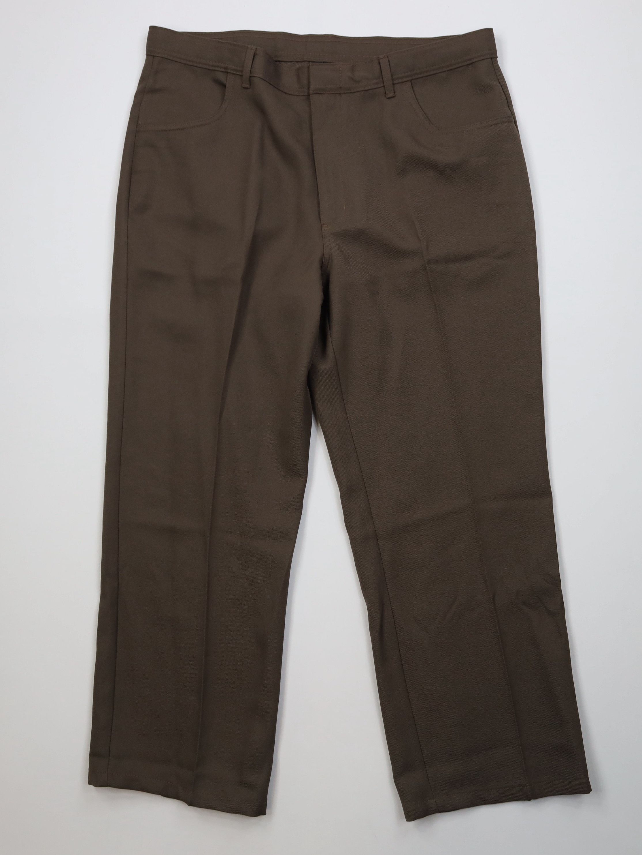 Vintage Vintage 90s Streetwear Flared Wide Leg Chino Pants Brown Size US 38 / EU 54 - 1 Thumbnail