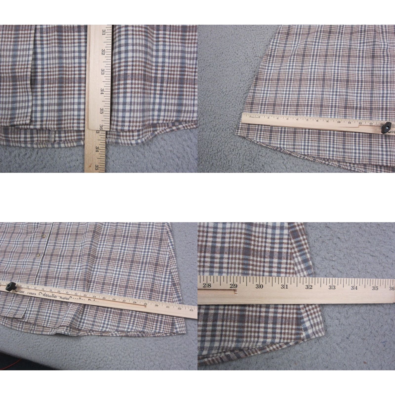 Vintage VINTAGE Woolrich Skirt Womens M Midi Plaid Brown Cotton A-Line 80s 90s Woolrich Womens Bold-Search Skirt Size 32" / US 10 / IT 46 - 8 Thumbnail
