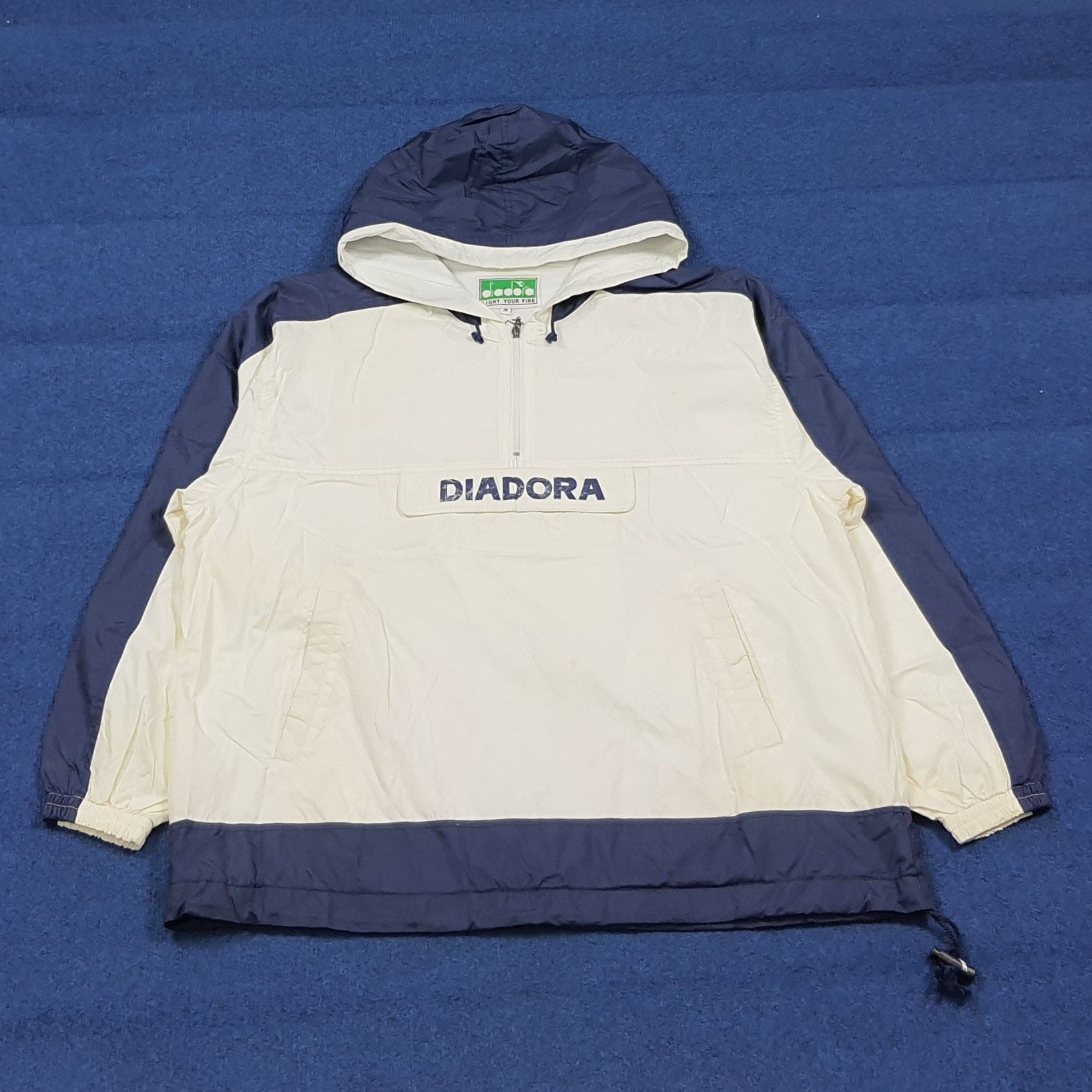 Diadora Vintage 90s Diadora Retro Windbreaker Anorak Jacket C287N27 Size US L / EU 52-54 / 3 - 3 Thumbnail