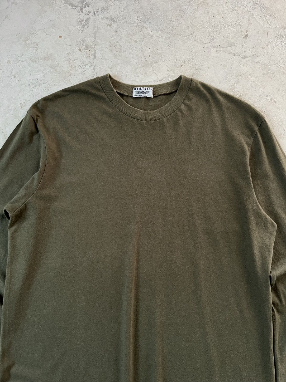 Helmut Lang AW99 Helmut Lang Olive Longsleeve Size US L / EU 52-54 / 3 - 3 Thumbnail