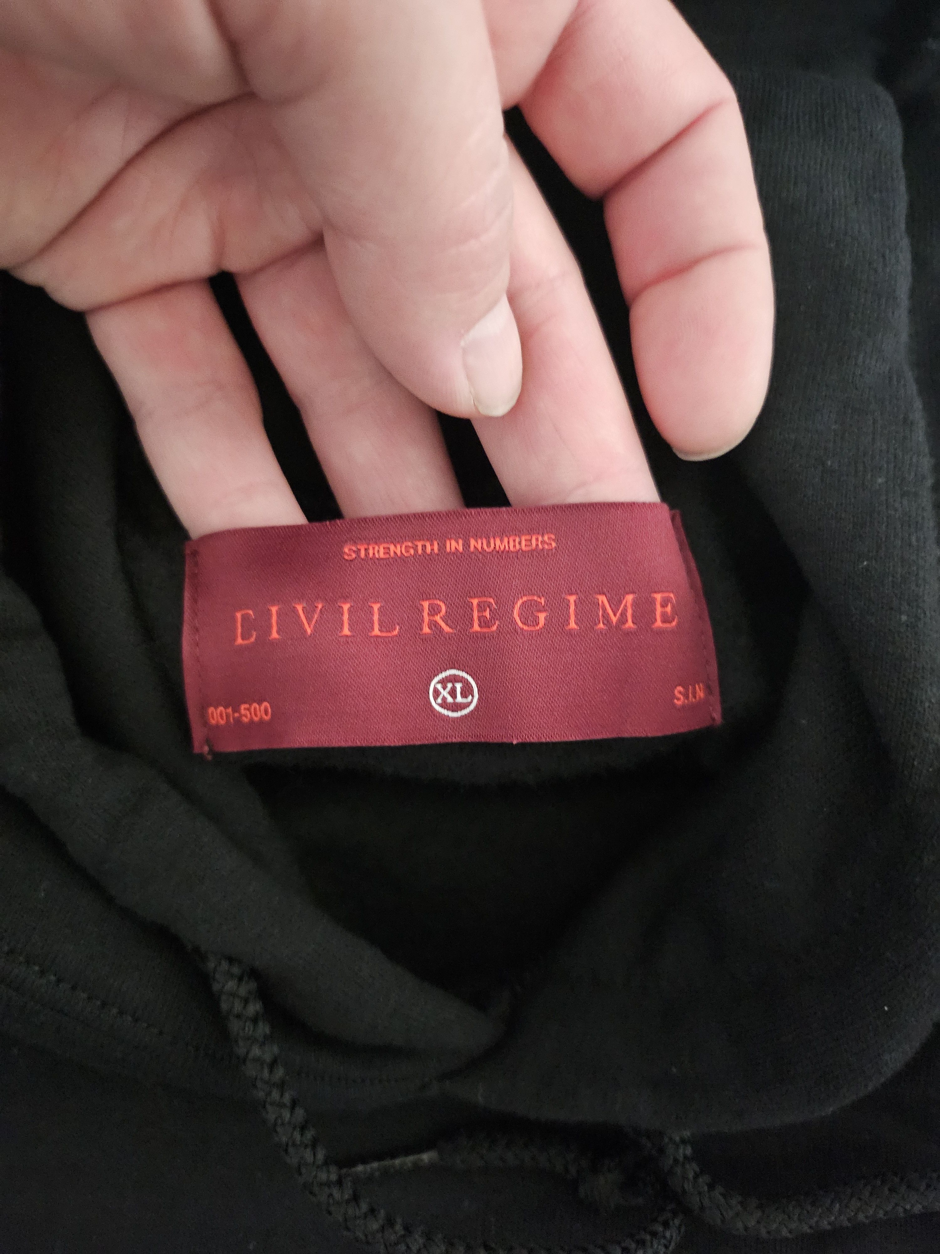 Civil Regime red label faded memories hoodie only 500 made
