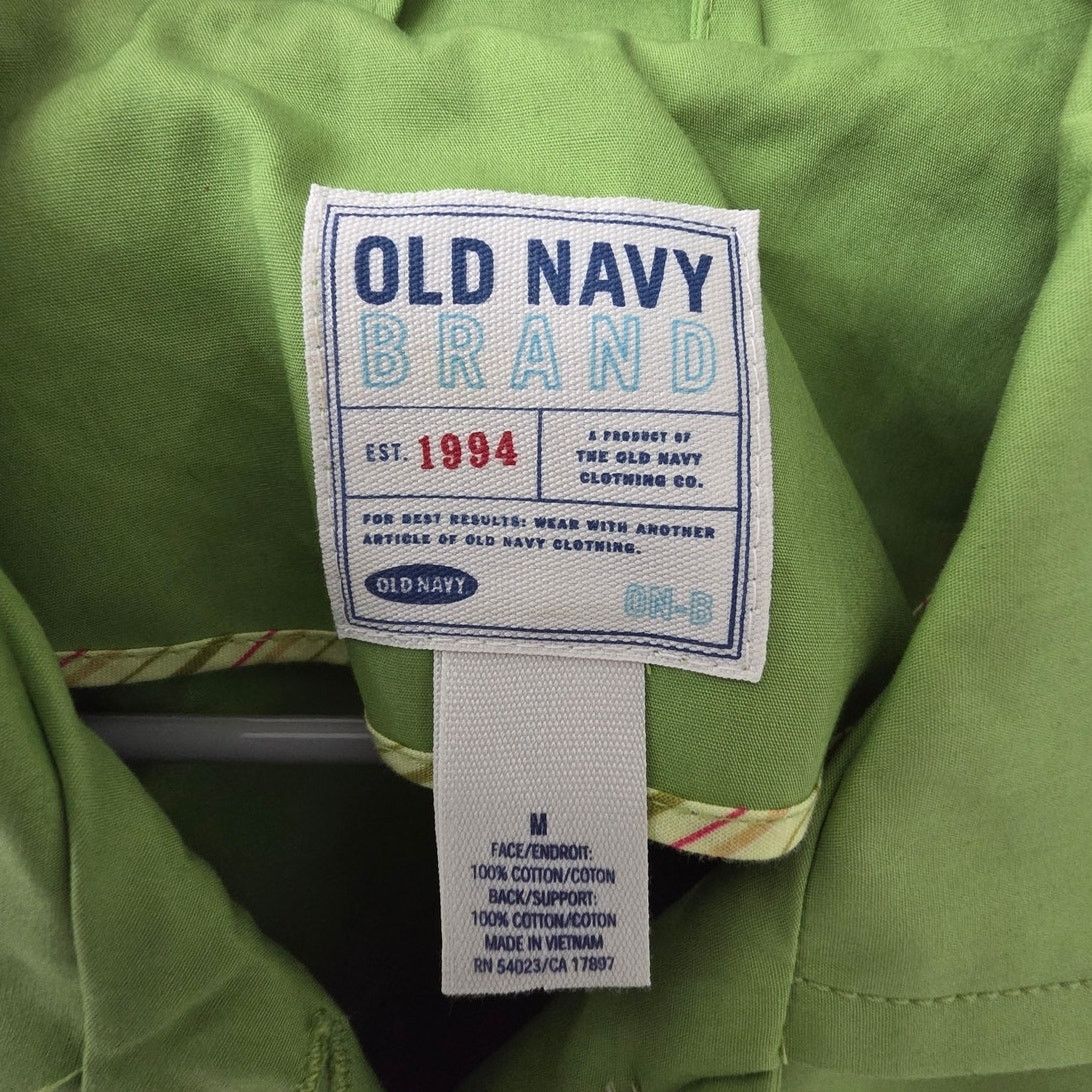 Old Navy Old Navy Lime Green Belted Button Up Trench Coat - Medium Size M / US 6-8 / IT 42-44 - 4 Thumbnail