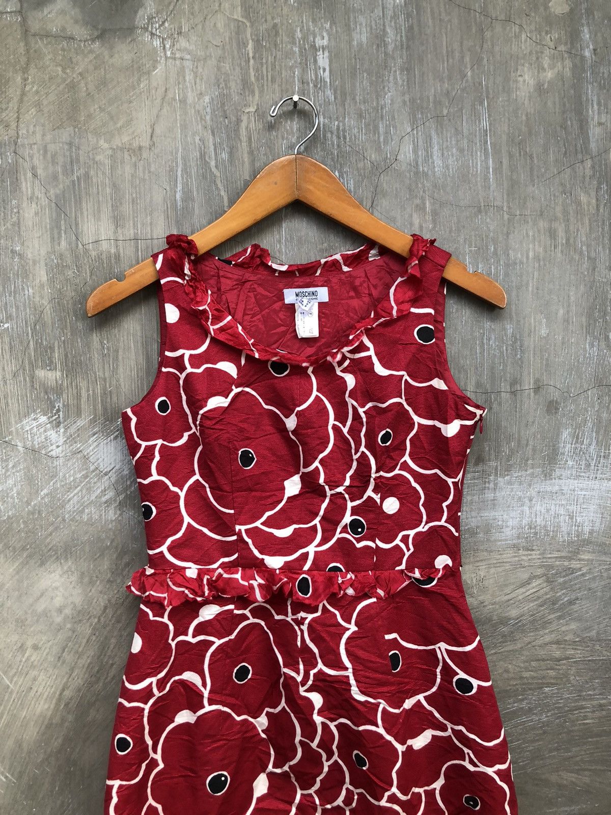 Moschino Moschino Cheap And Chic Flower Midi Dress Size S / US 4 / IT 40 - 2 Thumbnail