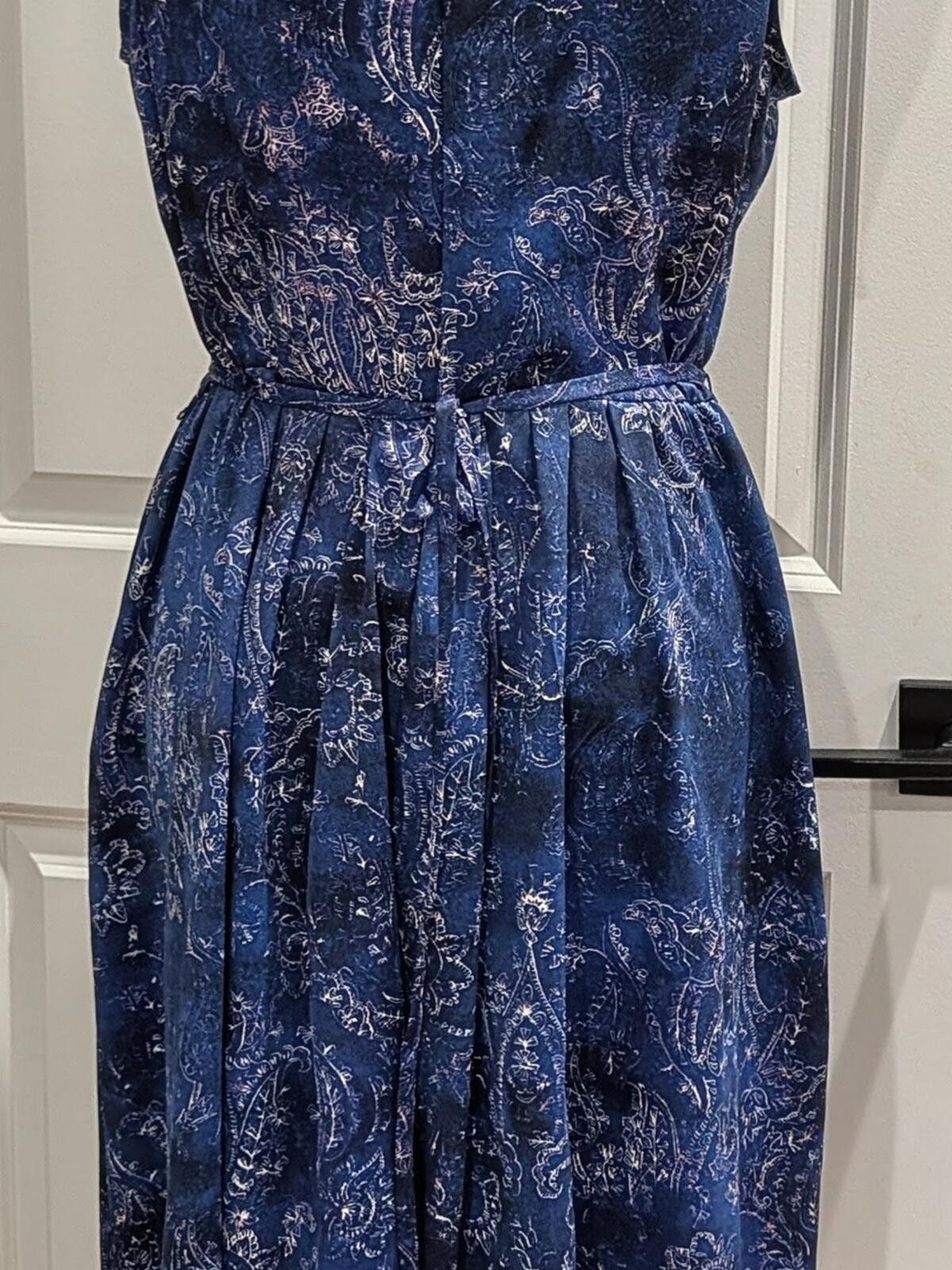 Other Simply Vera Vera Wang Blue Handkerchief-Hem Sleeveless Dress Size M / US 6-8 / IT 42-44 - 2 Thumbnail