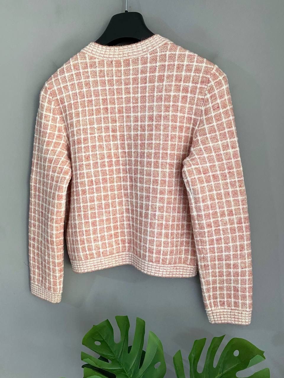 Maje Maje Women's Tweed-Style Pink Wool / Mohair Knit Cardigan, S Size S / US 4 / IT 40 - 15 Thumbnail