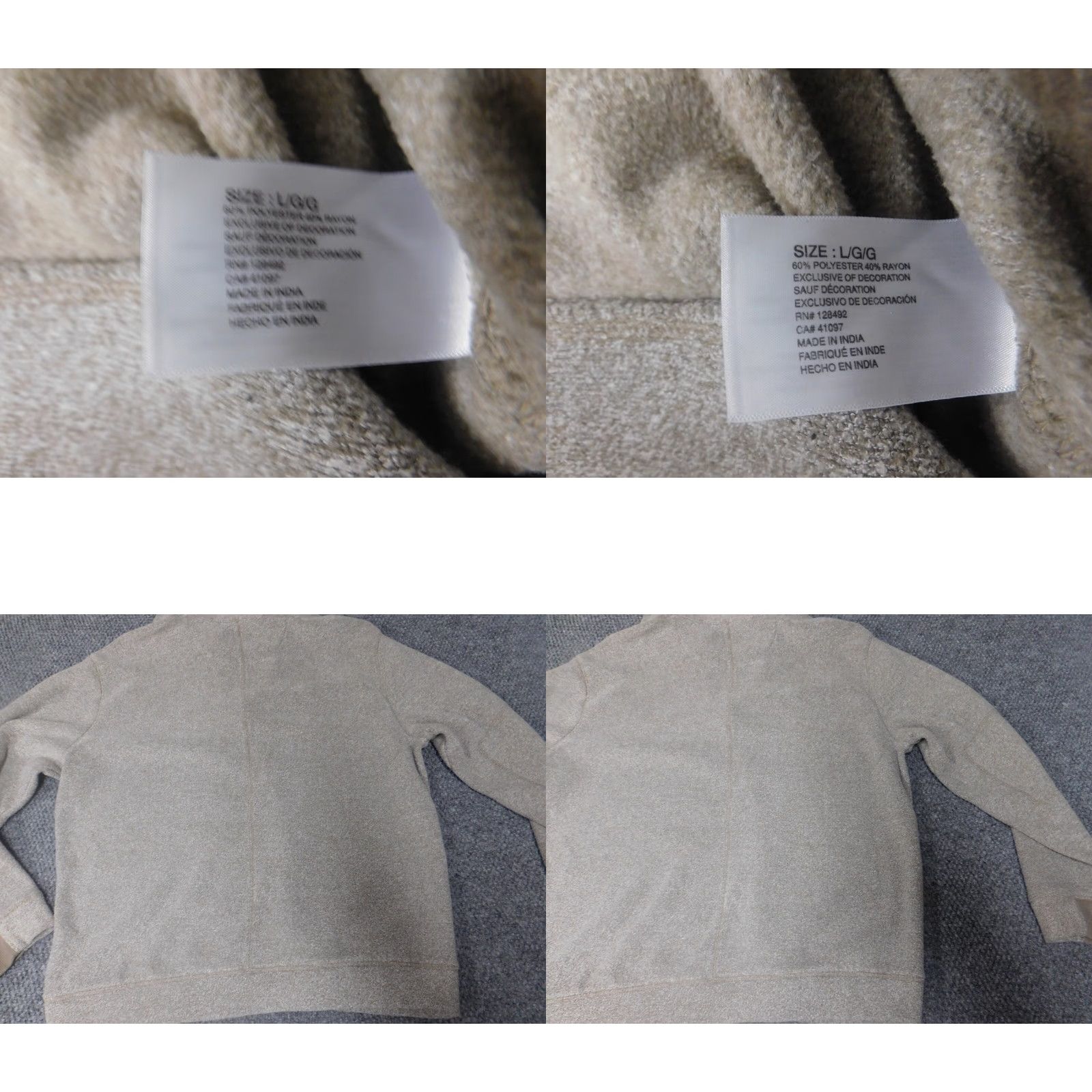 Vintage Greg Norman Mens Sweater L Gray 1/4 Zip Golf Knit Pullover Winter Casual Solid Size US L / EU 52-54 / 3 - 8 Thumbnail