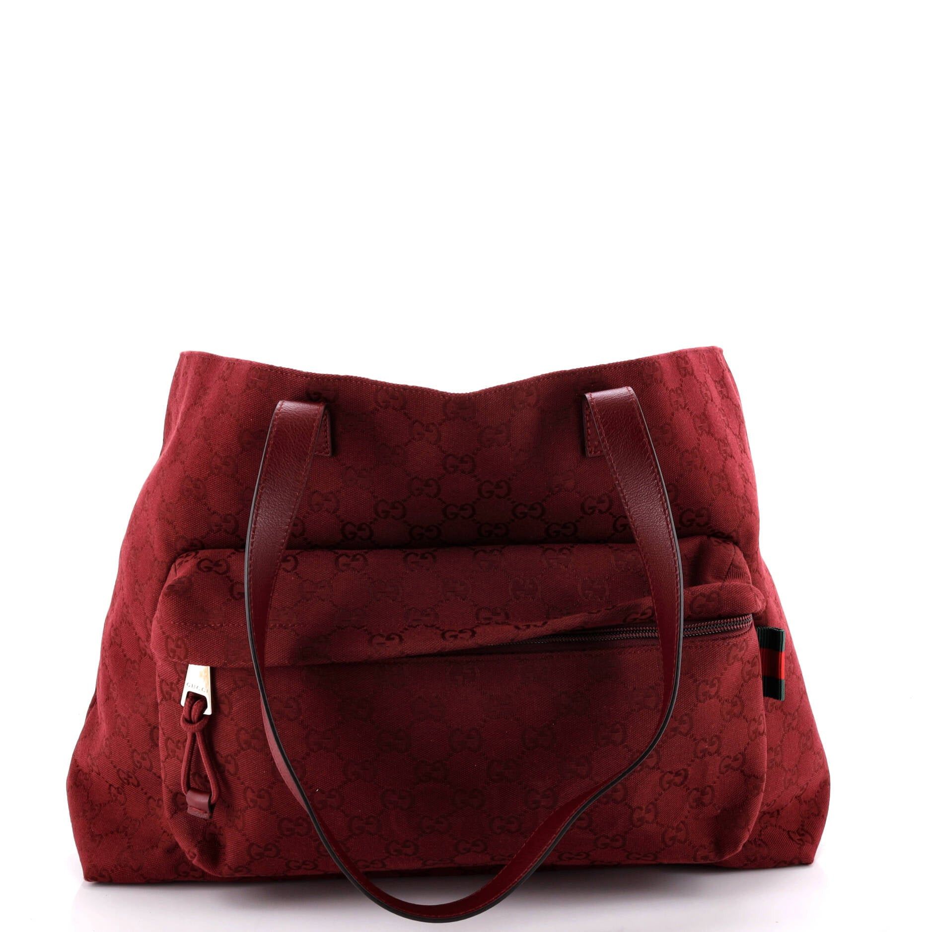 Gucci Front Pocket Debossed Logo Tote Size ONE SIZE - 1 Thumbnail