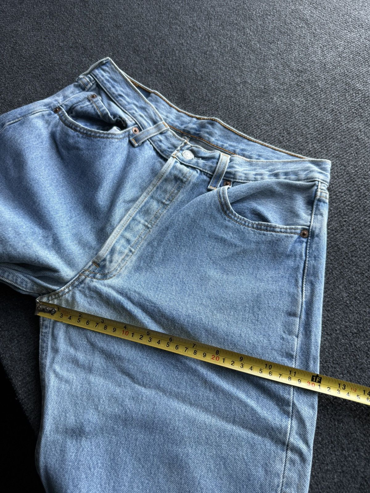 Levi's Vintage Clothing Vintage 90s Levi’s 501 Distressed Western USA Straight Jeans Size US 32 / EU 48 - 25 Thumbnail