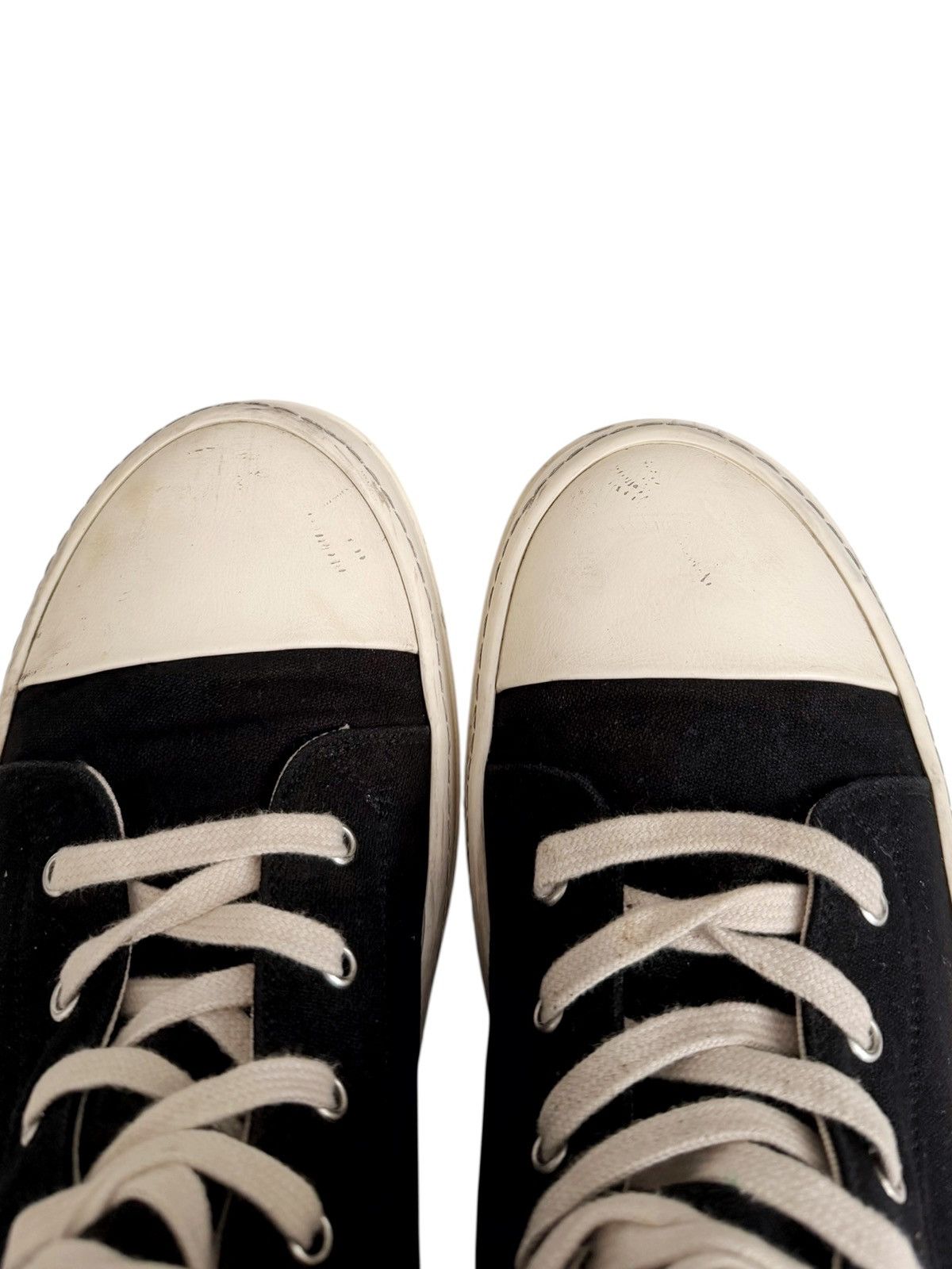 Rick Owens Black High Canvas Ramones Size US 11 / EU 44 - 8 Thumbnail