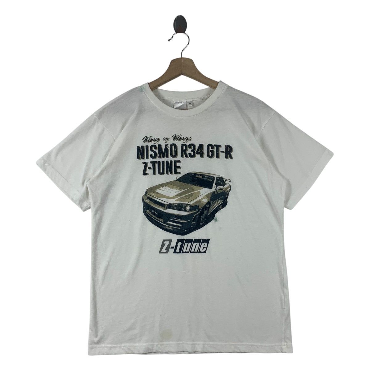 Japanese Brand × Vintage Vintage NISSAN Nismo SKYLINE GTR 34 printed car racing tee Size US M / EU 48-50 / 2 - 1 Thumbnail