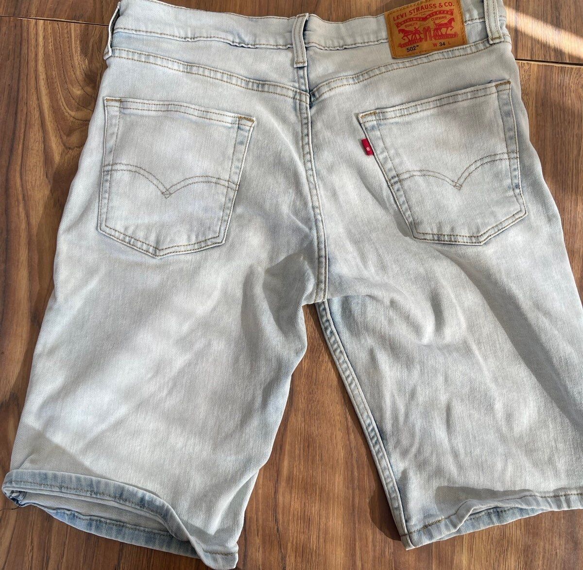 Levi's Vintage Clothing Levis' Regular Fit Mens Size 34 Two Denim Black/Blue Shorts Size US 34 / EU 50 - 10 Thumbnail