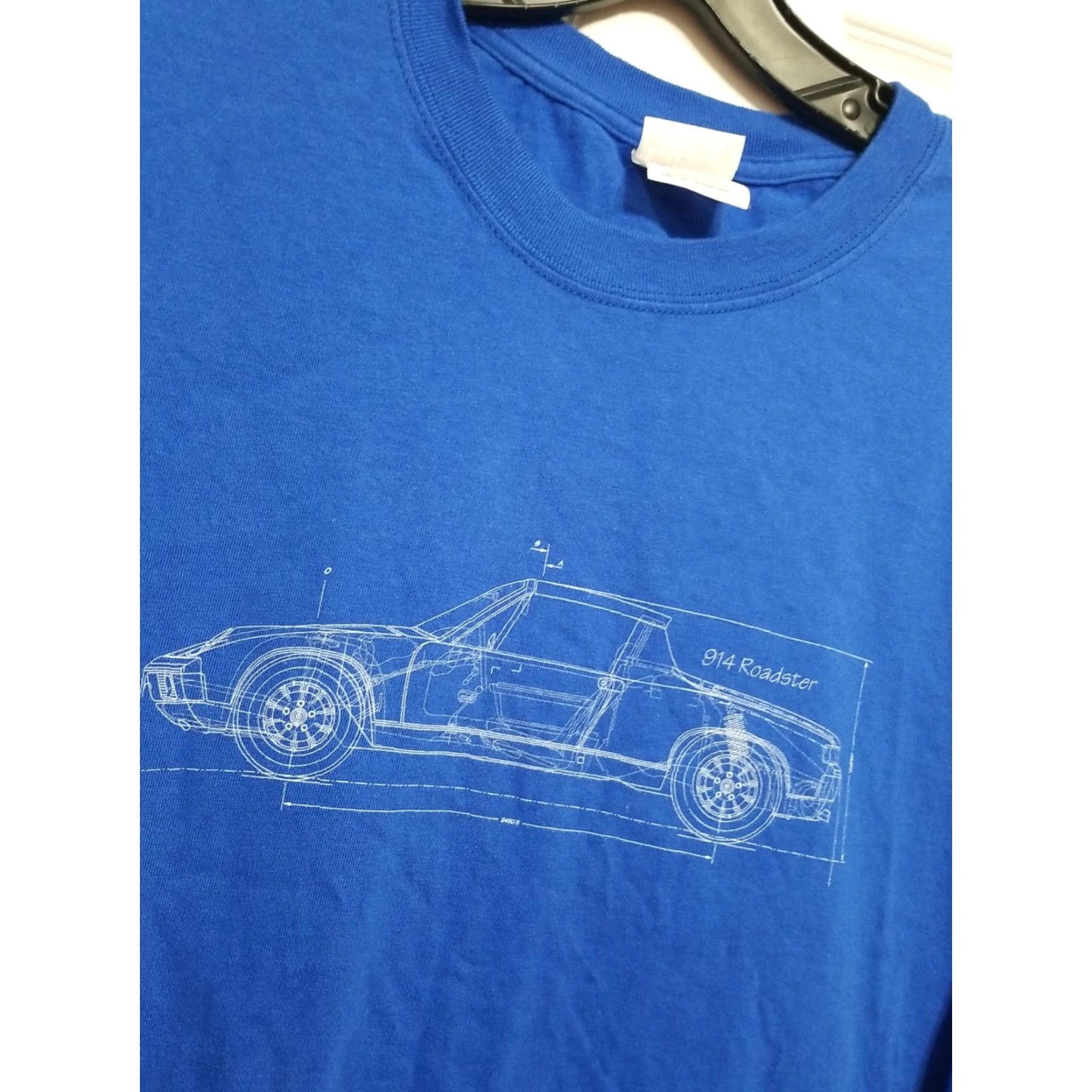 Vintage VINTAGE Porsche 914 ROADSTER Auto Car Racing SHIRT 2XL Shirt Mens Blue 70s 80s Logo Crew Neck Short Sleeve Size US XXL / EU 58 / 5 - 2 Thumbnail