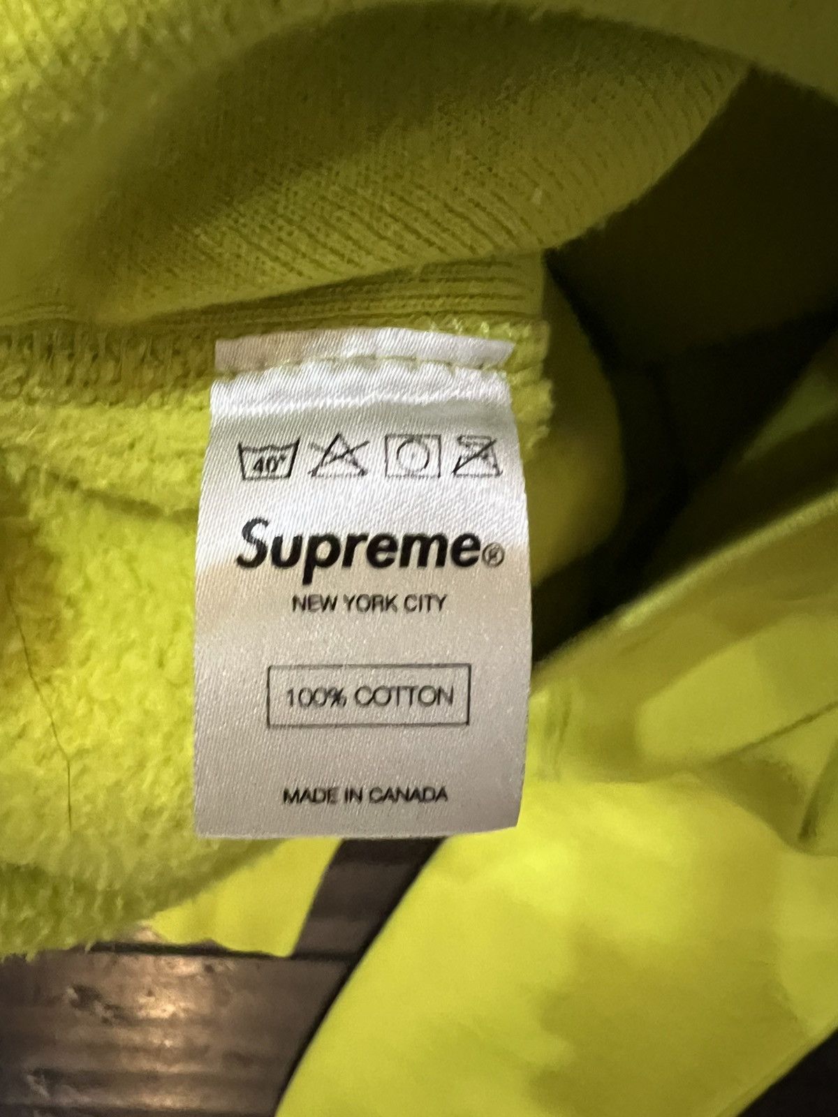 Supreme Supreme Box Logo Hoodie Acid Green Size Large Size US L / EU 52-54 / 3 - 6 Thumbnail