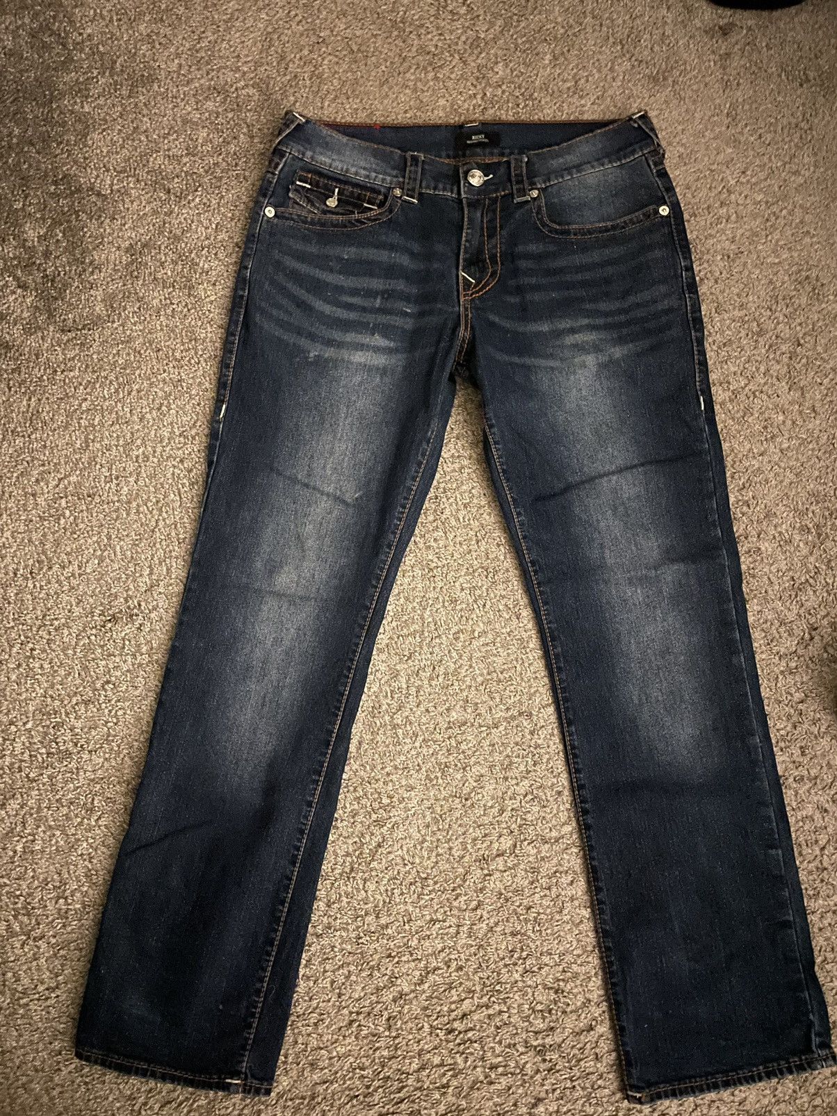 True Religion True Religion Ricky Denim Jeans Size US 32 / EU 48 - 2 Thumbnail