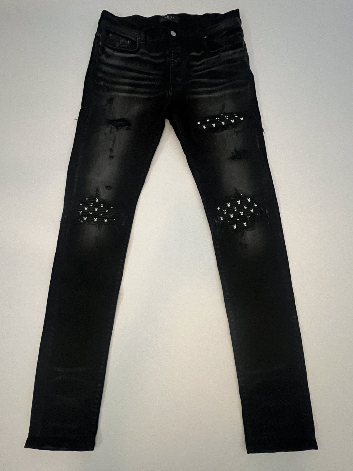 Amiri × Playboy Black Amiri playboy MX1 jeans Size US 34 / EU 50 - 1 Thumbnail