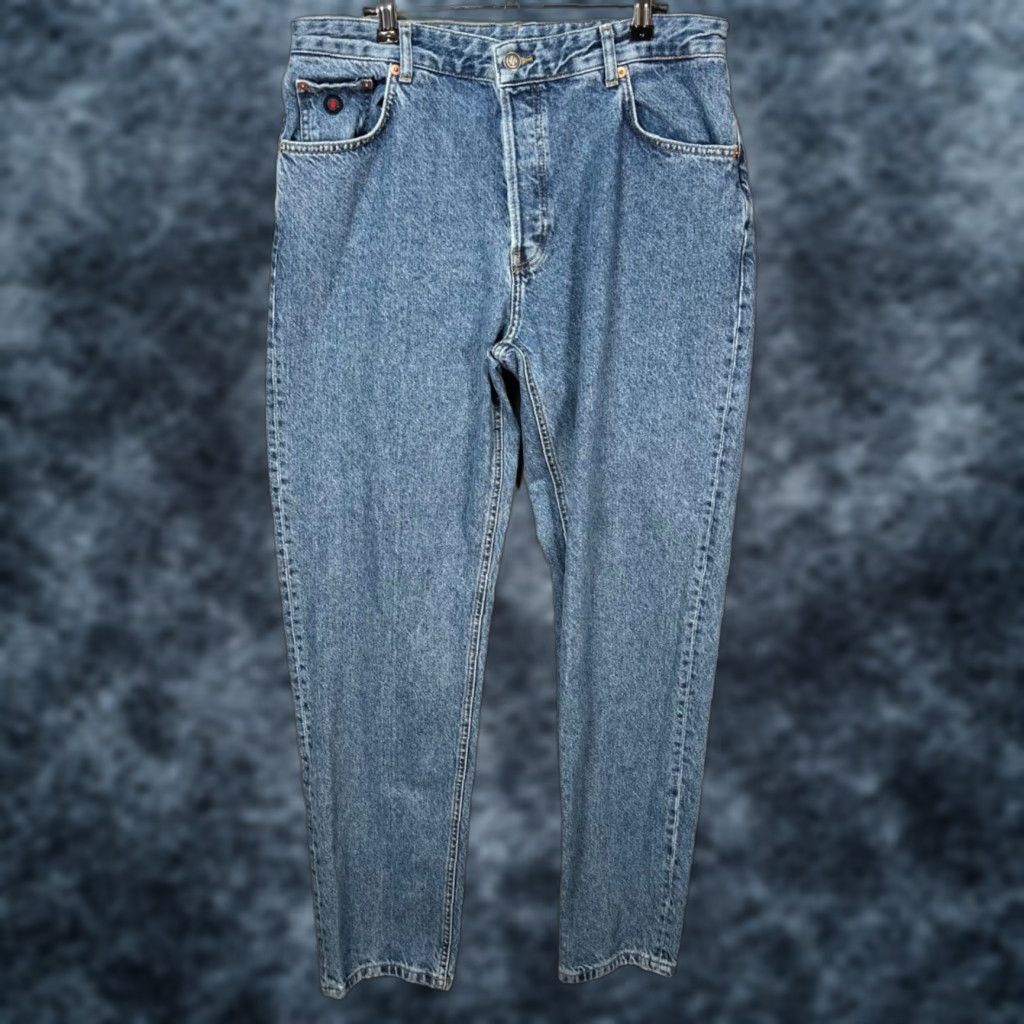 Zara Zara x Rhude Jeans Mens Size 32 Blue 100% Cotton Denim Straight Leg 5-Pocket Design Vintage N/A Size US 32 / EU 48 - 1 Thumbnail