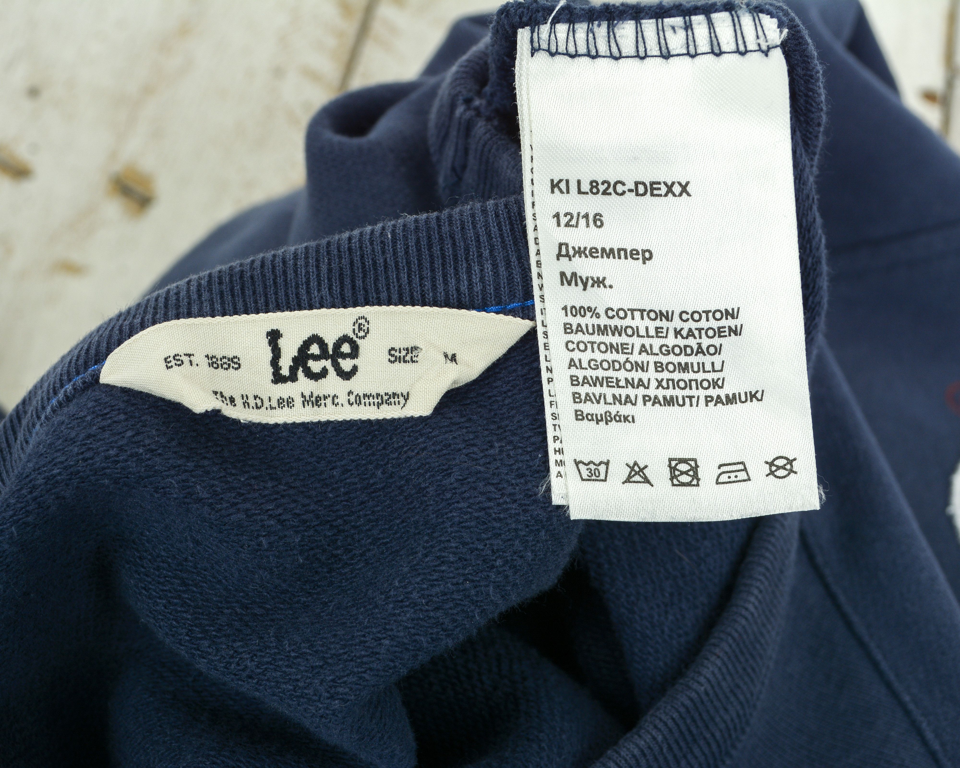 Lee M Crew Neck Jumper Sweatshirt Cotton Logo Sweater Size US M / EU 48-50 / 2 - 5 Thumbnail