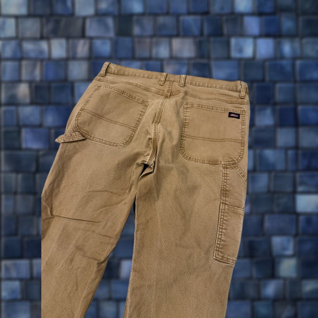 Dickies Dickies Pants Mens 38x32 Brown Carpenter Canvas Workwear Cotton Adult Regular Size US 38 / EU 54 - 1 Thumbnail