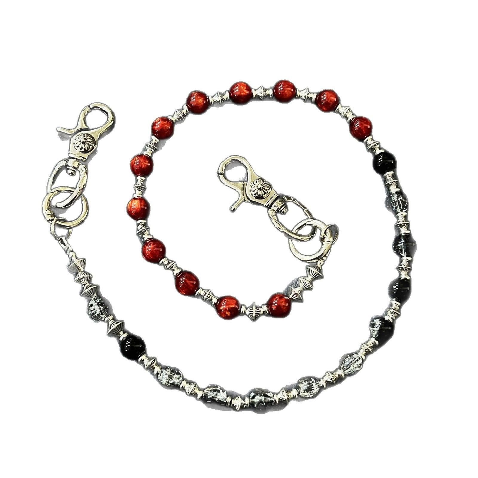 Jewelry Beaded Wallet Chain with Bandana Holder Size ONE SIZE - 5 Thumbnail