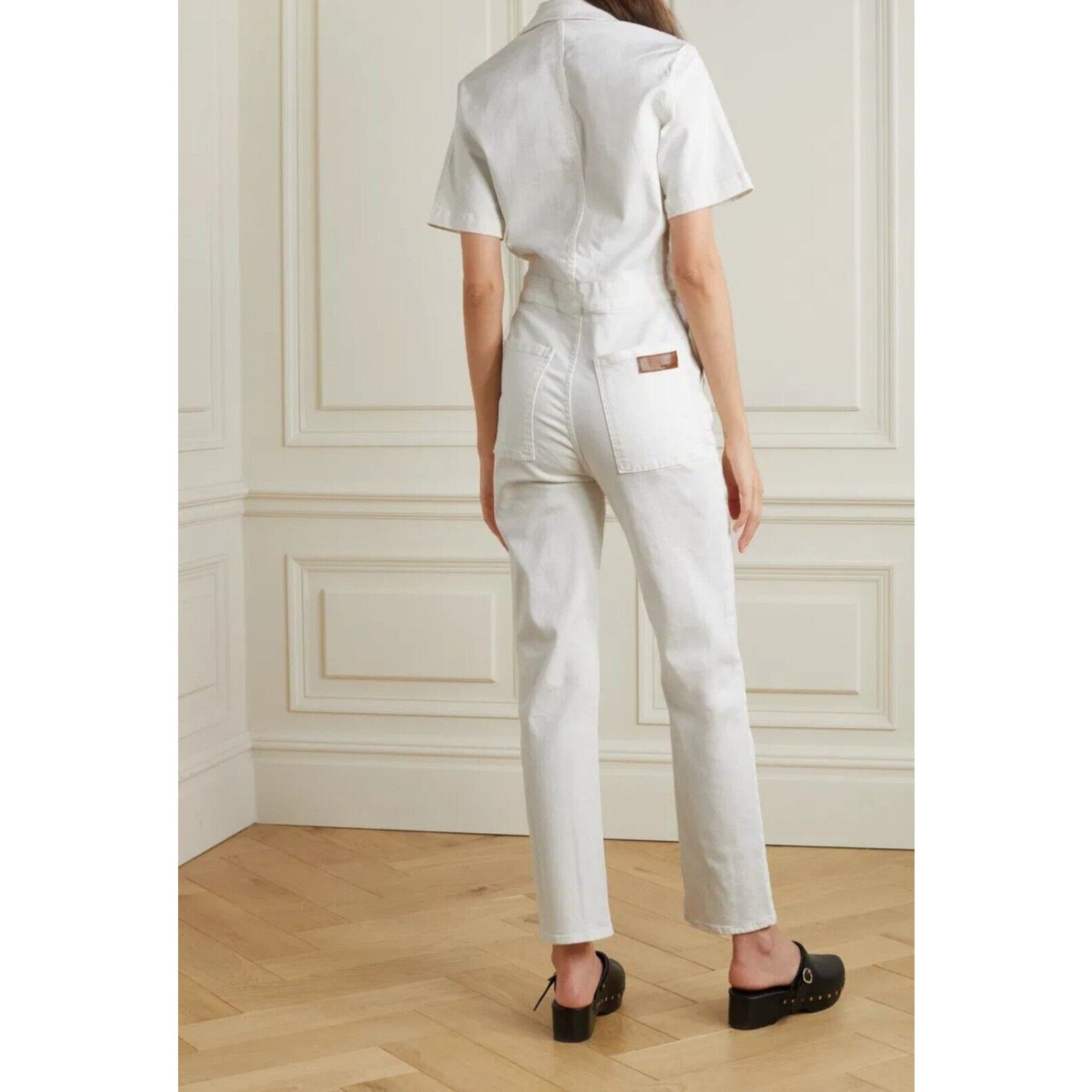 Other Rivet Utility Front Zip Worker White Jumpsuit $485 Size XS Size 26" / US 2 / IT 38 - 2 Thumbnail