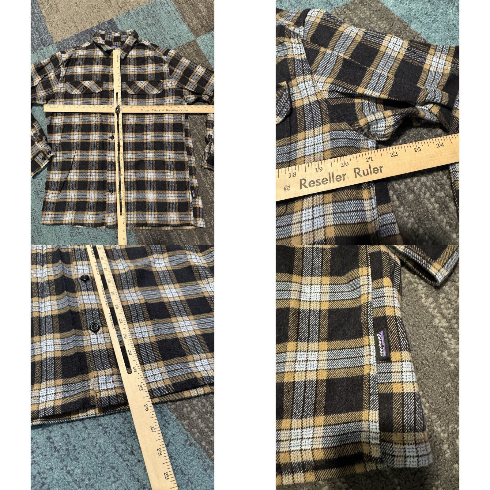 Patagonia Patagonia Fjord Flannel Shirt Long Sleeve Mens Organic Cotton Midweight Medium Size US L / EU 52-54 / 3 - 10 Thumbnail