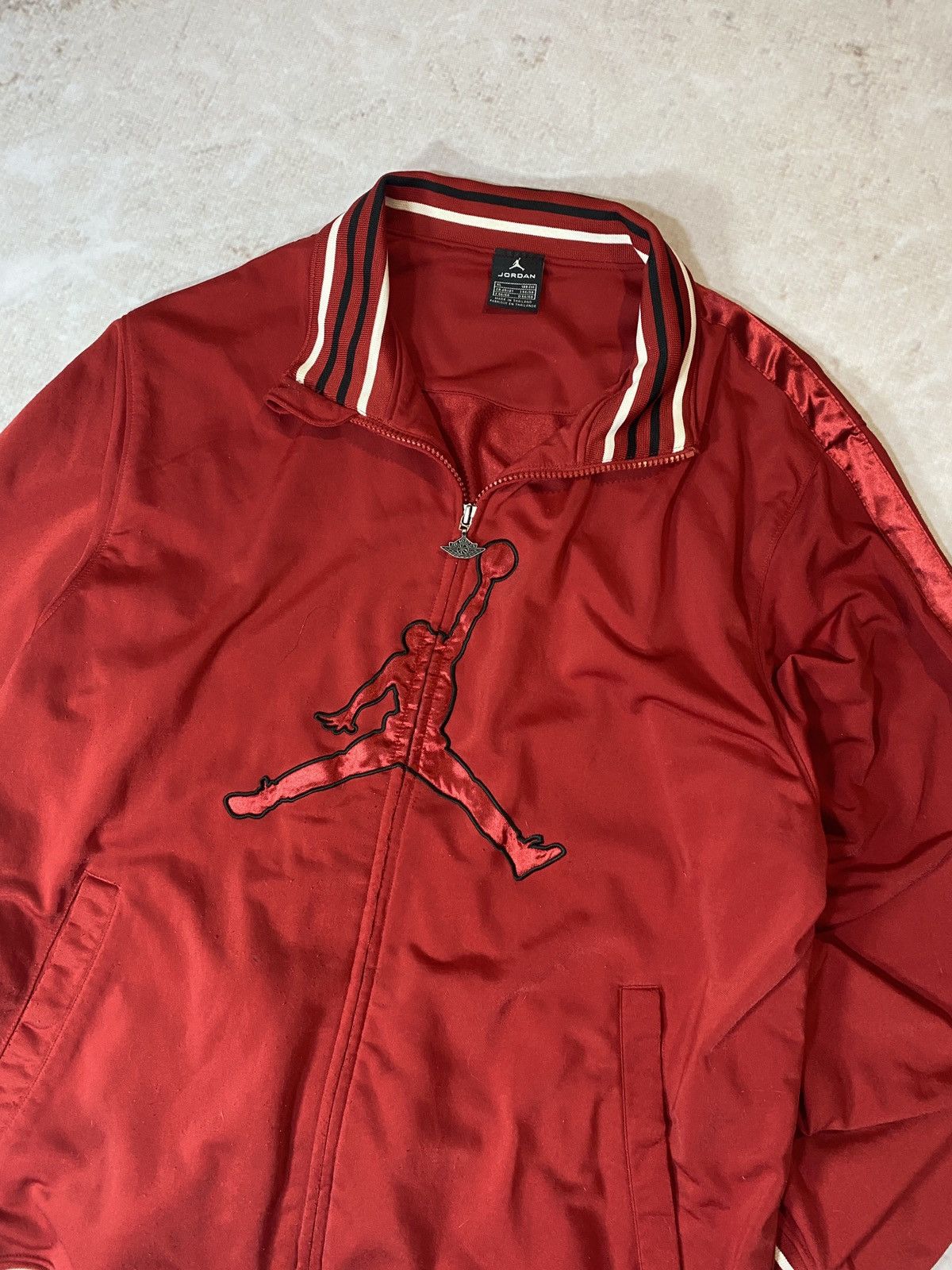 Jordan Brand Vintage 90s Nike air Jordan zipper track jacket Size US XL / EU 56 / 4 - 2 Thumbnail
