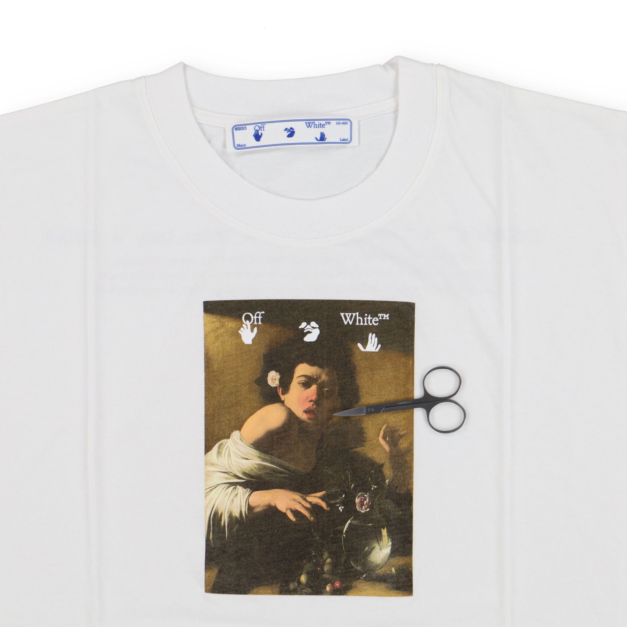 Off-White White Caravaggio Boy Oversized T-Shirt Size US M / EU 48-50 / 2 - 5 Thumbnail