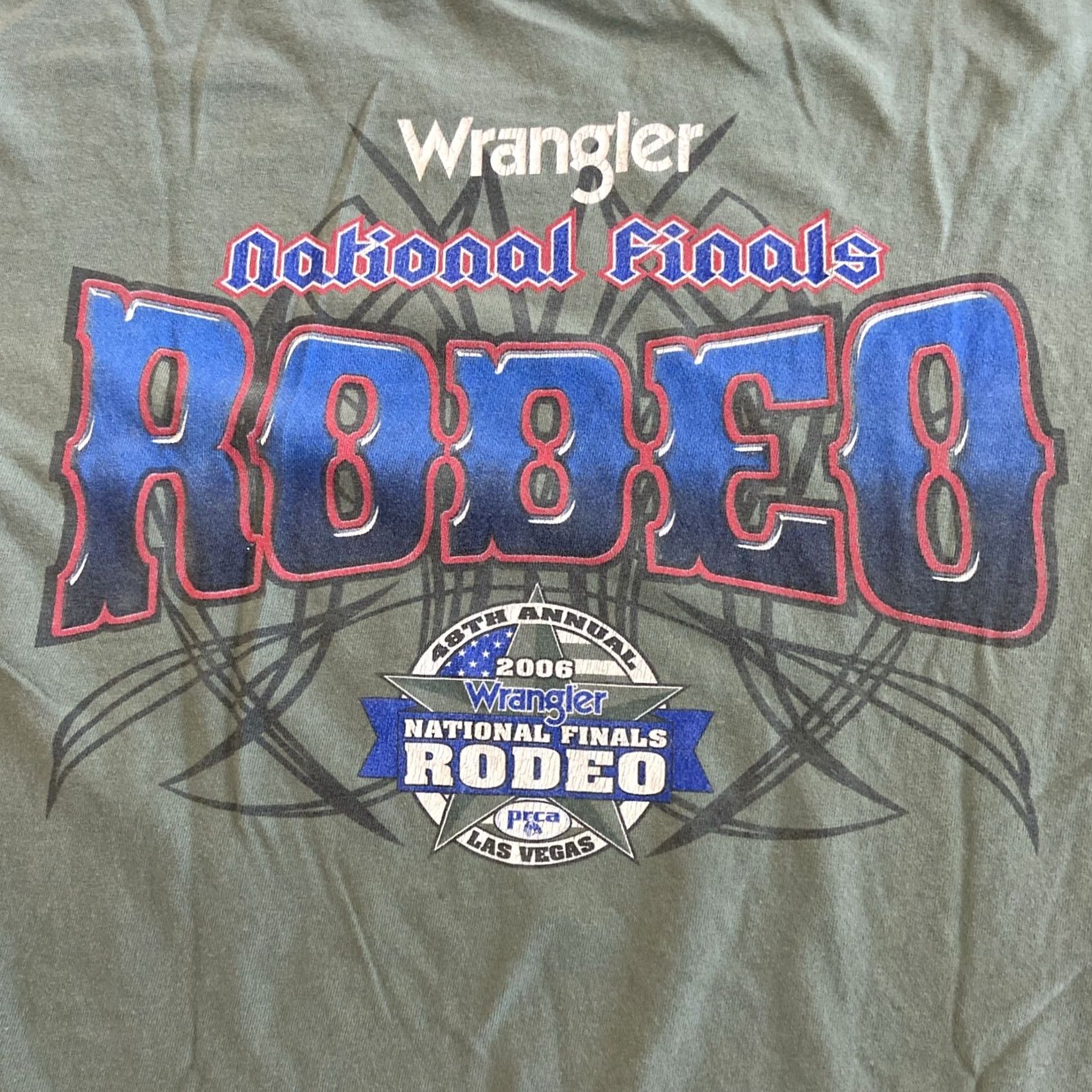 Wrangler VINTAGE Wrangler NFR National Finals Rodeo Sweatshirt 2XL Green Cotton Crew Neck Long Sleeve Western Cowboy Rodeo Size US XXL / EU 58 / 5 - 6 Thumbnail