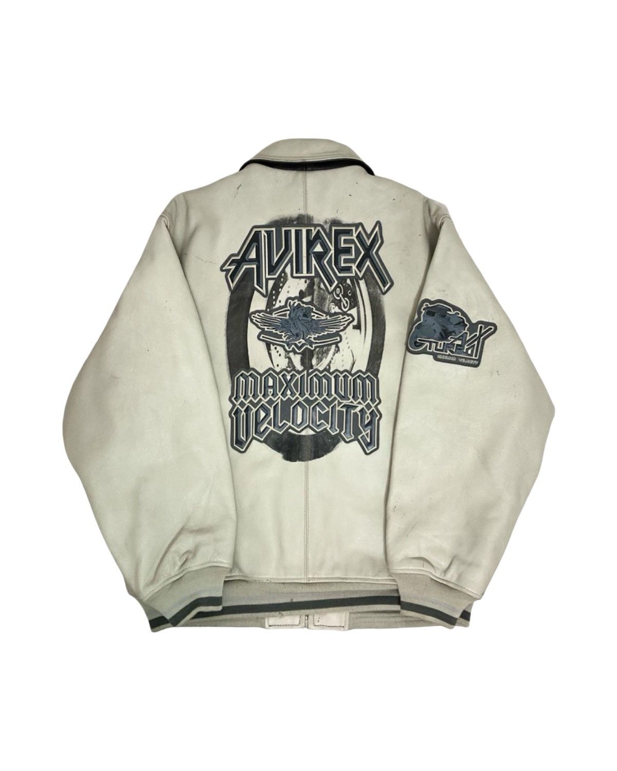 Avirex Avirex Maximum Baseball Leather Stadium Jacket Size US XL / EU 56 / 4 - 1 Thumbnail