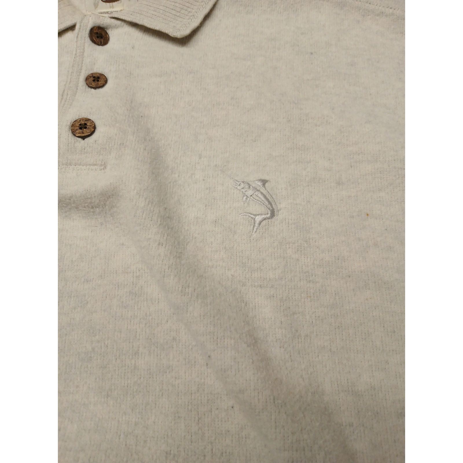Other Original Island Sport (XL) Ivory Long Button Pullover Shirt Size US XL / EU 56 / 4 - 5 Thumbnail