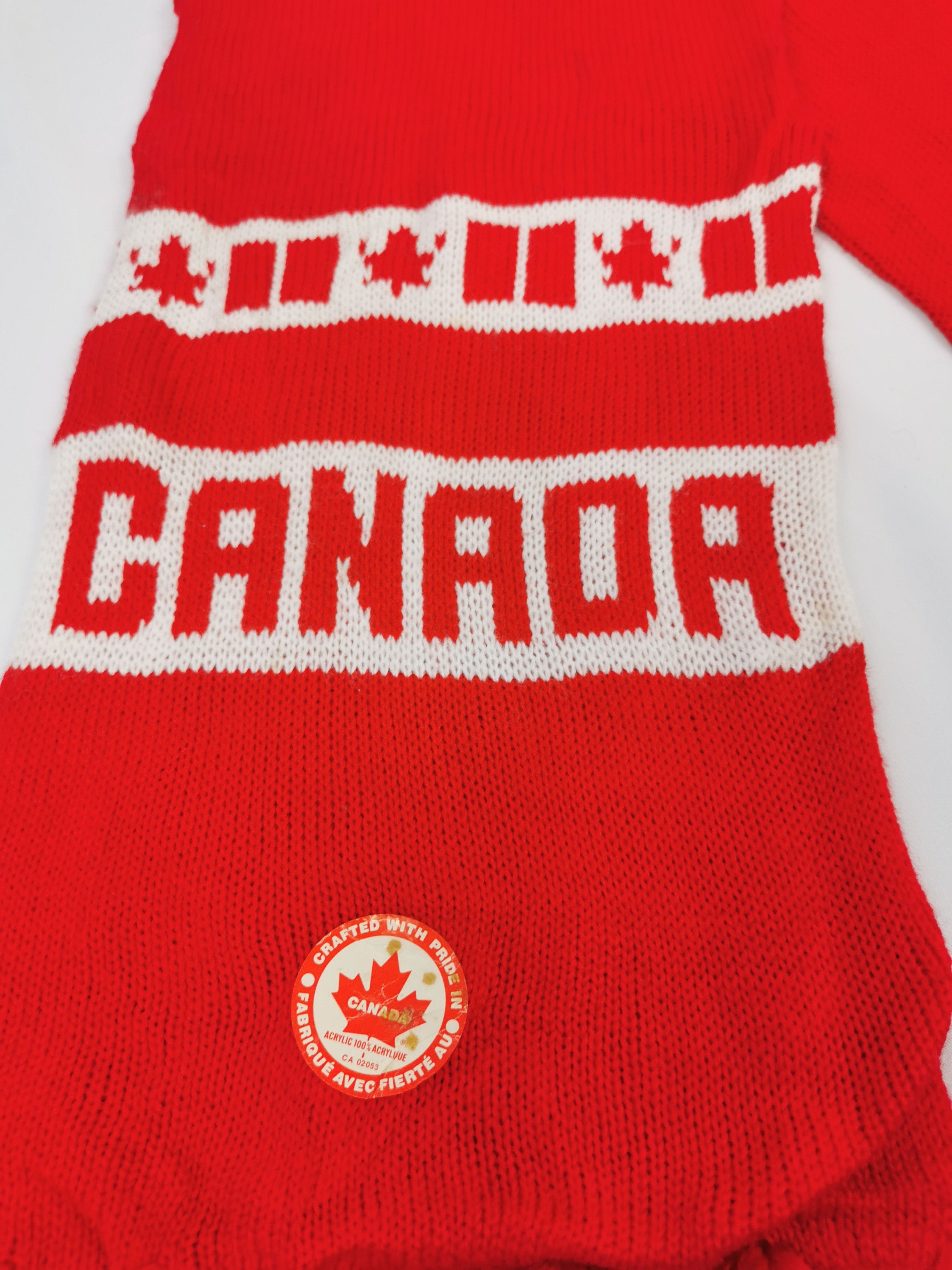 Vintage Vintage knit Canada scarf muffler Size ONE SIZE - 3 Thumbnail
