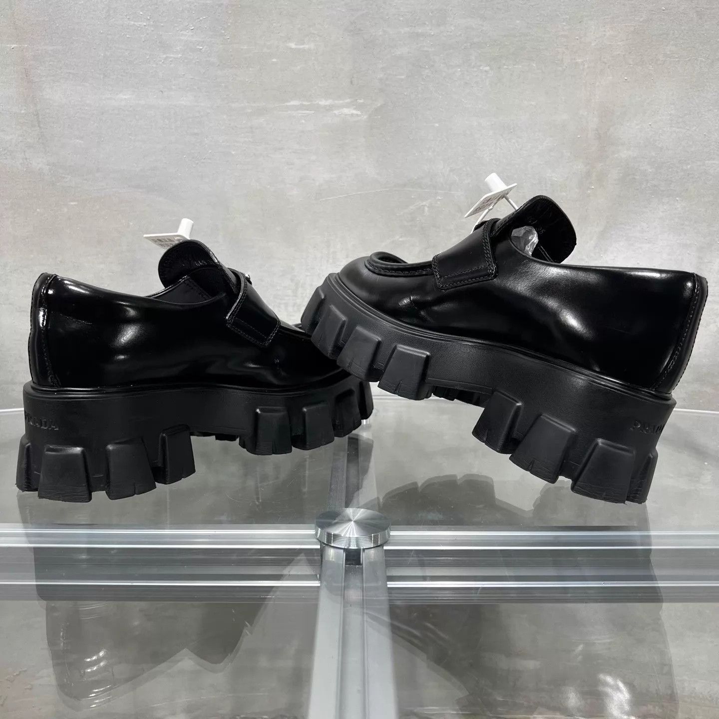 Prada Prada Black Platform Loafers Size 36 YH25581 Size US 5.5 / IT 35.5 - 5 Thumbnail
