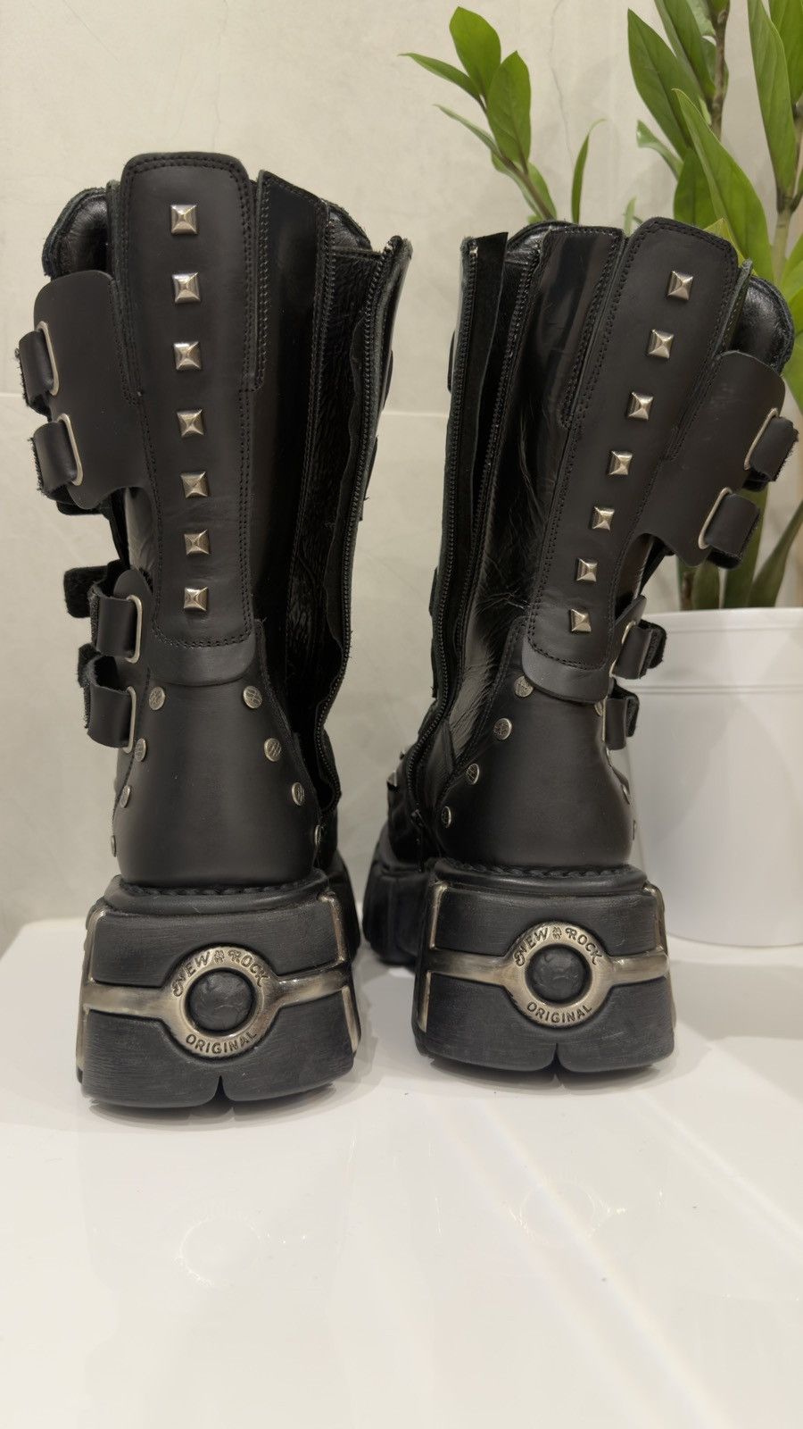 Vintage New Rock 2000s Reactor Platform Boots in Black, Women's (Size 8) — image 6 of 6