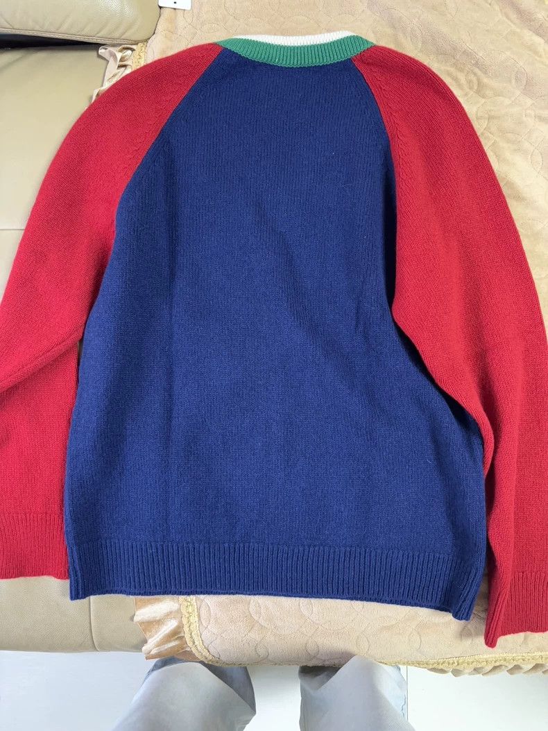 Gucci GucciDark blue and red stitching college style deep collar Size US M / EU 48-50 / 2 - 2 Thumbnail