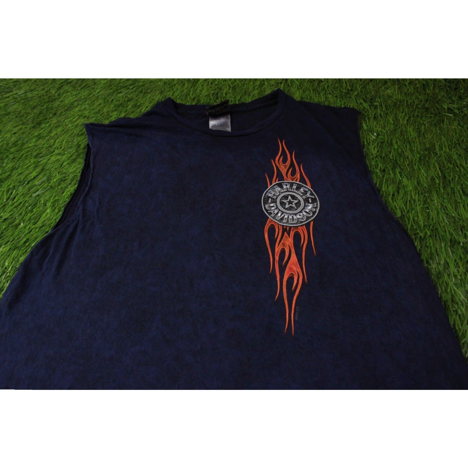 Harley Davidson HARLEY DAVIDSON NAVY BLUE VEST SHIRT JERSEY OFFICIAL PRODUCT XL Mens Las Vegas Nevada 2014 100% Cotton Vintage: No Motor Cycles Size US XL / EU 56 / 4 - 3 Thumbnail