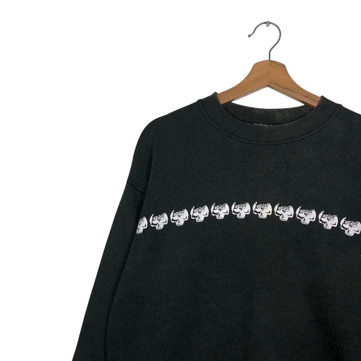 Hysteric Glamour Vintage 90's Sweatshirt FOTL Rich Black Skeleton Full Print Size US M / EU 48-50 / 2 - 8 Thumbnail