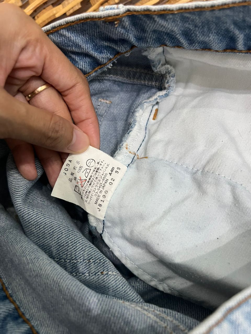 Vintage Levis 646 bell bottom light Blue