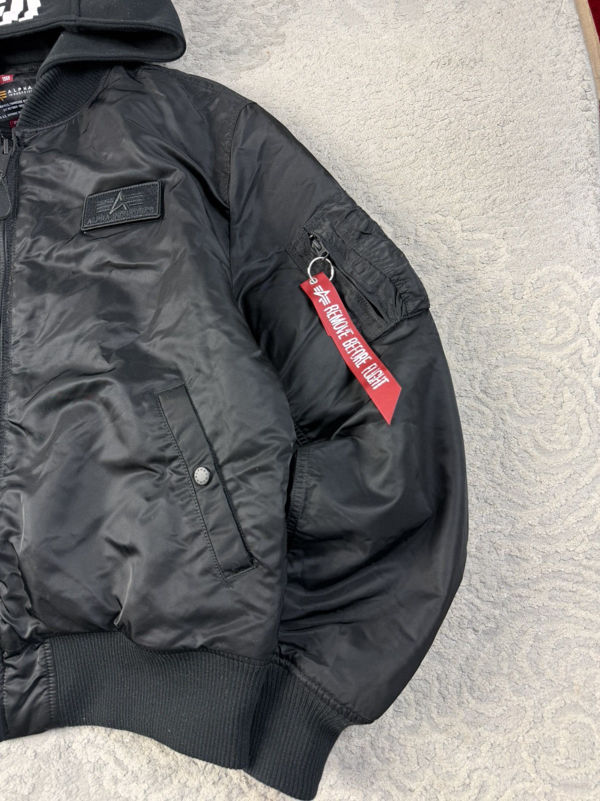 Alpha Industries Alpha Industries MA-1 ZH Big Logo Bomber Jacket Nylon Size US XXL / EU 58 / 5 - 4 Thumbnail
