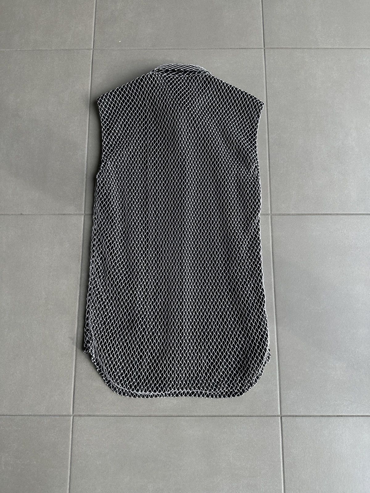 Dior × Hedi Slimane Dior Homme SS04 "Strip" mesh net button up Size US M / EU 48-50 / 2 - 9 Thumbnail