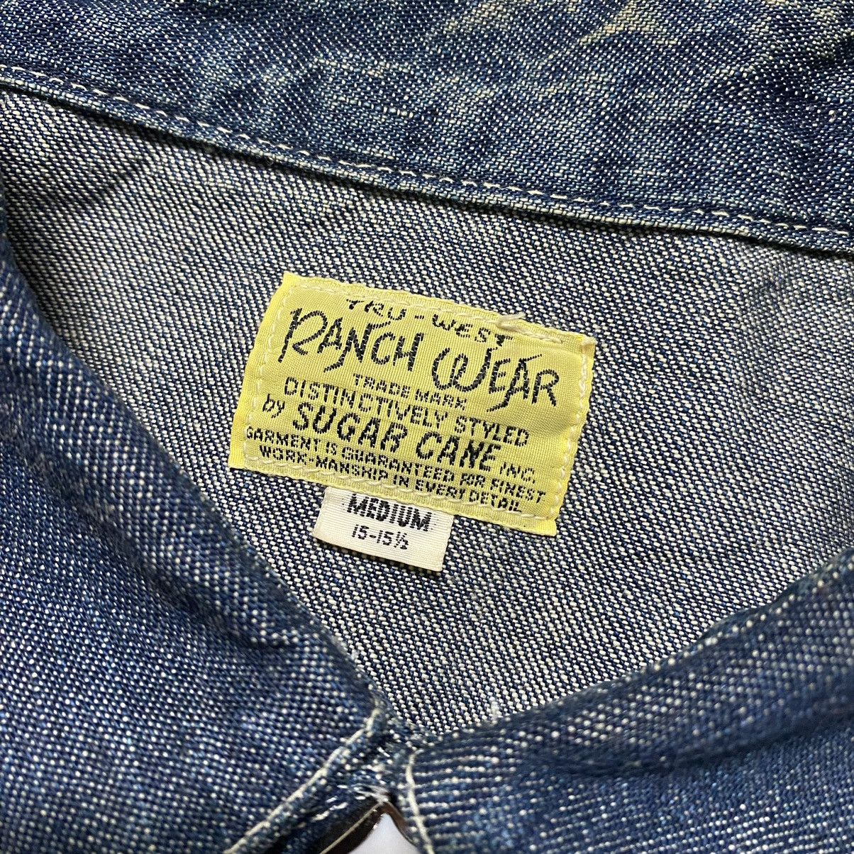 Sugar Cane Vintage Sugarcane Western Denim Shirt Size US M / EU 48-50 / 2 - 15 Thumbnail
