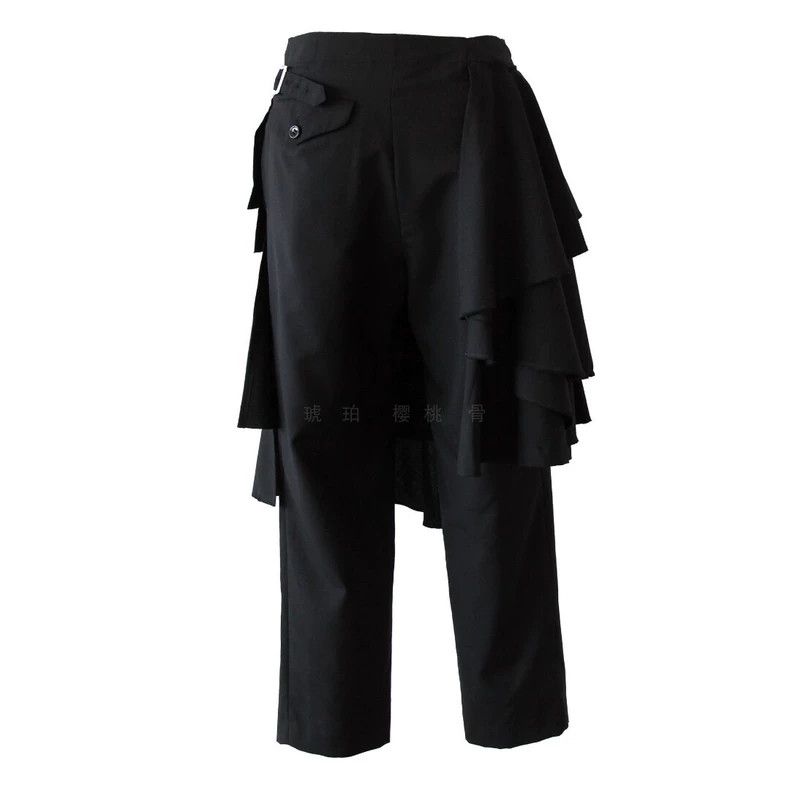 Other Comme Des Garcons size XS Tiered Ruffle Buckle Pants Size 24" / US 00 / IT 34 - 2 Thumbnail
