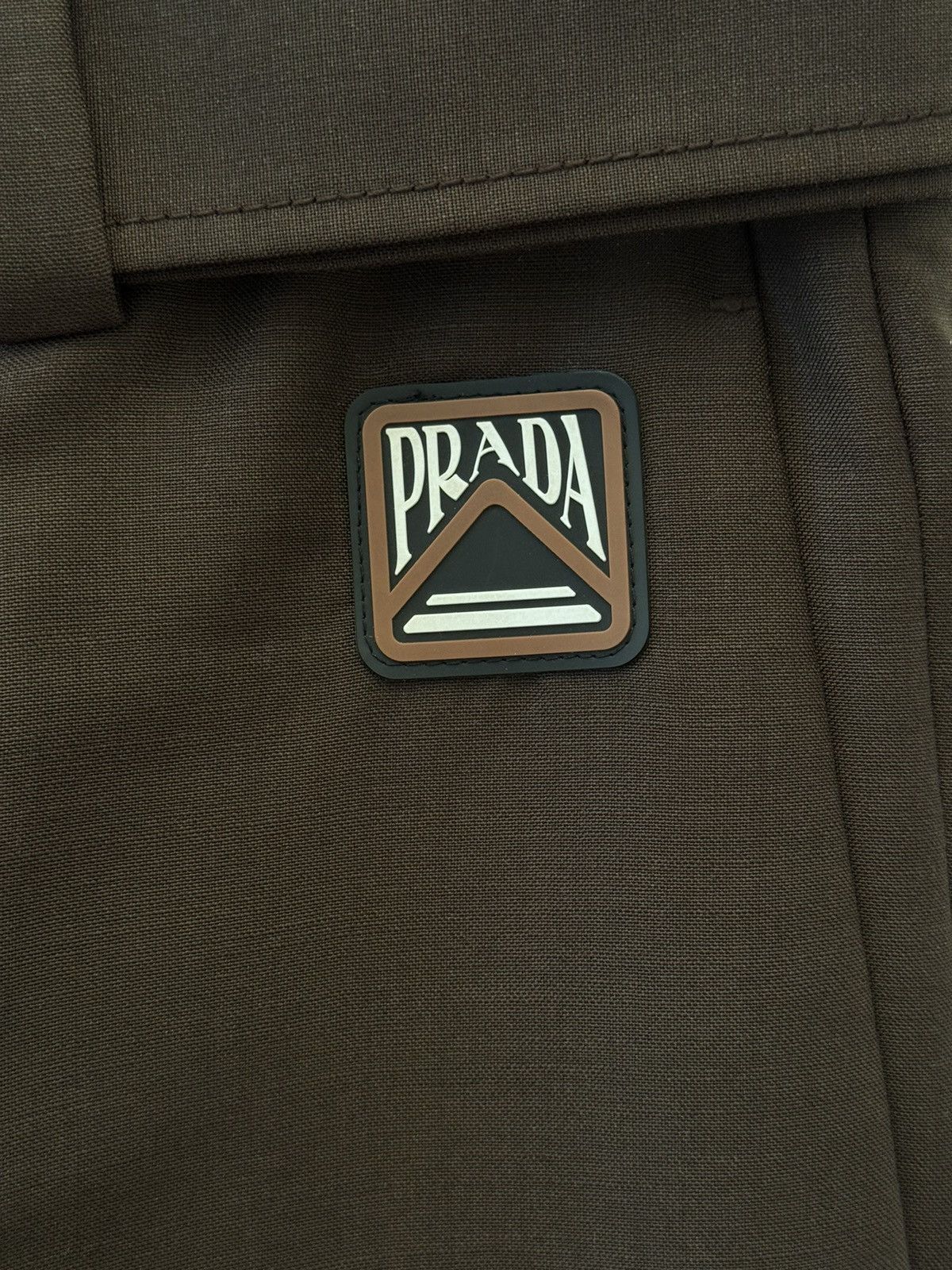 Prada PRADA brown trousers incorporated belt SS19 Size 46S - 3 Thumbnail