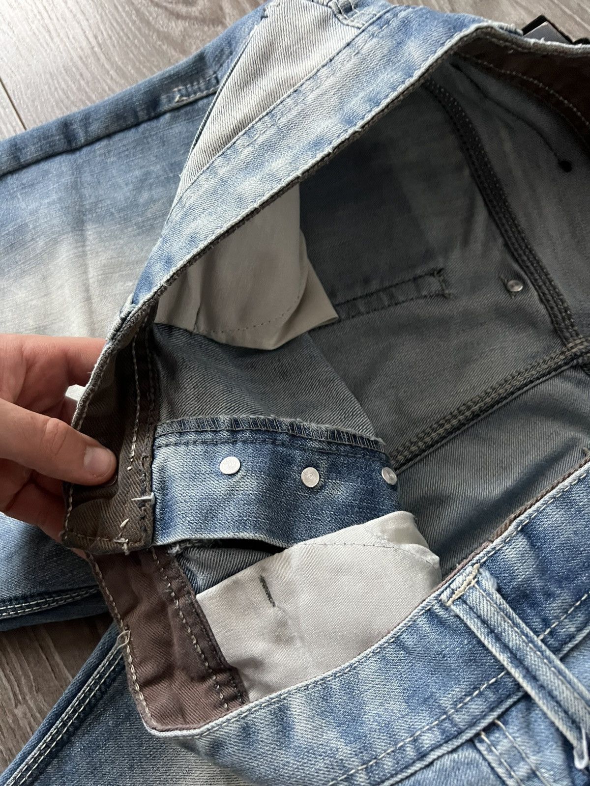 G-Star G Star Vintage Y2k Opium Distressed Denim Embroidered Jeans Size US 33 - 9 Thumbnail