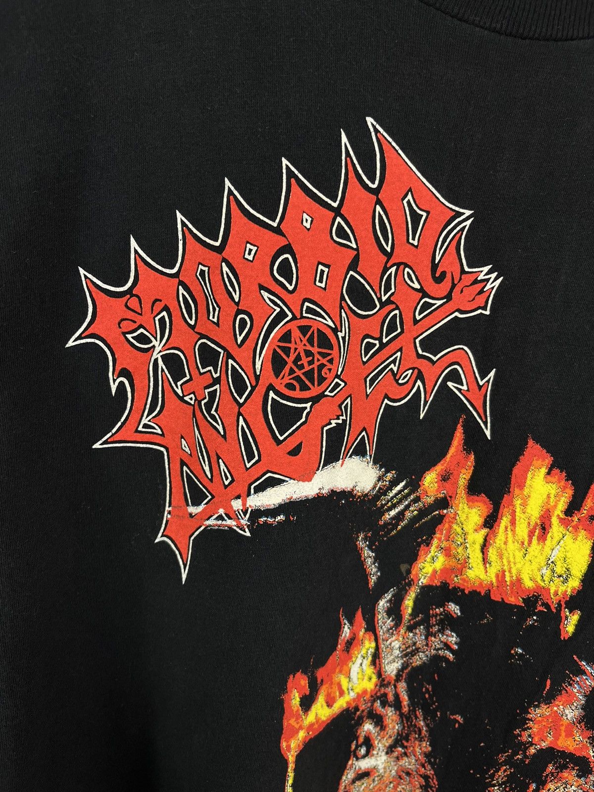 Band Tees × Vintage 90s Morbid Angel Vintage Longsleeve XL Size US XL / EU 56 / 4 - 5 Thumbnail